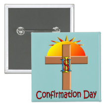 Jour catholique de confirmation pour des enfants badges