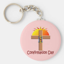 Jour catholique de confirmation pour des enfants porte-clef