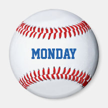 Jour d'aimant de réfrigérateur de base-ball de la 
