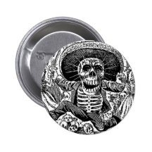 Jour de Calavera des morts Badges Avec Agrafe