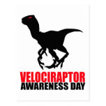 Jour de conscience de Velociraptor Carte Postale