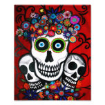 Jour de crânes du Mexicain 3 de la peinture morte Art Photographique