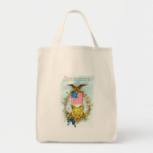 Jour de la Déclaration d'Indépendance vintage Sac De Toile