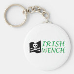 Jour de la Saint Patrick de jeune fille d'Irlandai Porte-clefs