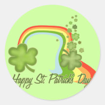 Jour de la Saint Patrick heureux Adhésifs