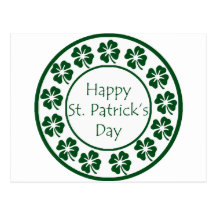 Jour de la Saint Patrick heureux Carte Postale