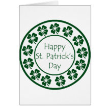 Jour de la Saint Patrick heureux Cartes De Vœux