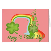 Jour de la Saint Patrick heureux Cartes De Vœux
