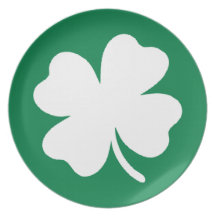 Jour de la Saint Patrick Irlande de shamrock Assiette Pour Soirée
