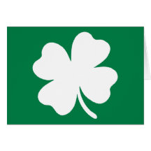 Jour de la Saint Patrick Irlande de shamrock Cartes De Vœux