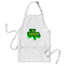 Jour de la Saint Patrick (trèfle) Tablier