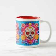 Jour de la tasse/du Dia de los Muertos Mug morts