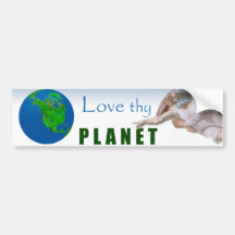 Jour de la terre - aimez Thy planète Autocollant Pour Voiture