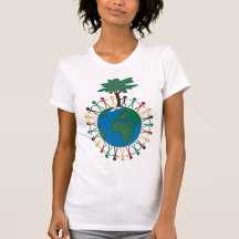 Jour de la terre avec les chiffres et l'arbre - Af T-shirt