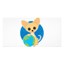 Jour de la terre de chiwawa modèle pour photocarte