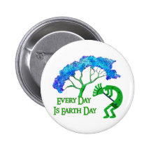 Jour de la terre Kokopelli Badges Avec Agrafe