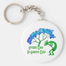 Jour de la terre Kokopelli Porte-clés