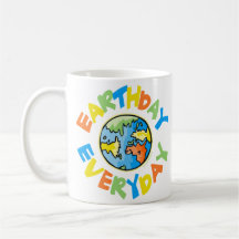 Jour de la terre tasse à café