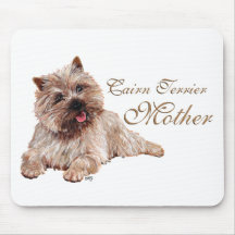 Jour de mères de Terrier de cairn de Brown Tapis De Souris
