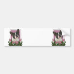 Jour de mères - tulipes roses - Boston Terrier Autocollants Pour Voiture