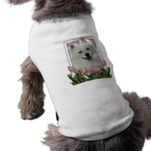 Jour de mères - tulipes roses - Esquimau américain Tee-shirt Pour Animal Domestique