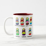Jour de poupées d'emboîtement de la semaine mug