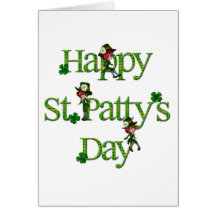 Jour de St Patty heureuse Carte