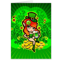 jour de St Patty heureuse Carte De Vœux