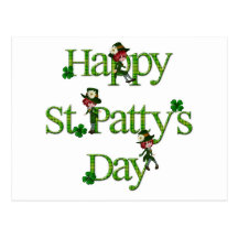 Jour de St Patty heureuse Carte Postale