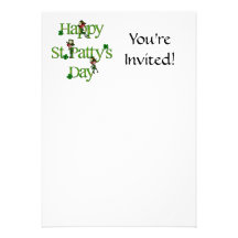 Jour de St Patty heureuse Cartons D'invitation
