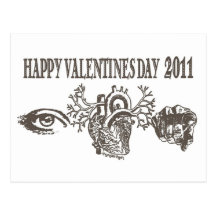 Jour de Valentines 2011 - le TATOUAGE, CRU, EMBOUT Carte Postale