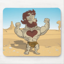 JOUR DE VALENTINES DE L'HOMME DES CAVERNES TAPIS DE SOURIS