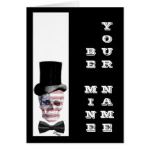 Jour de valentines gothique de steampunk cartes de vœux