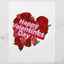 Jour de Valentines heureux Prospectus En Couleur