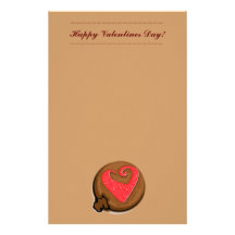 Jour de Valentines heureux stationnaire Papier À Lettre Personnalisé