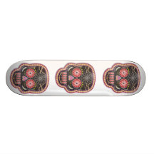 Jour des crânes morts plateaux de skateboards