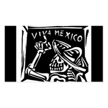 Jour du Mexique Mexique de vivats "du mort " Cartes De Visite Personnelles