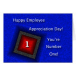 Jour heureux d'appréciation des employés cartes de vœux