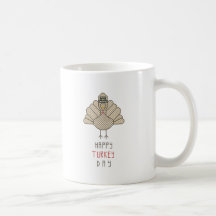 jour heureux de dinde tasse