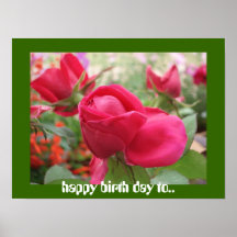 jour heureux de naissance à. poster