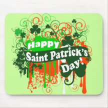 Jour heureux de Patricks de saint Tapis De Souris
