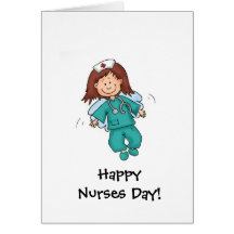 Jour heureux d'infirmières - carte de voeux