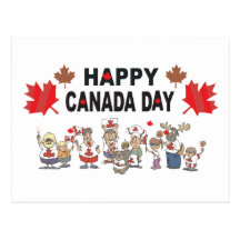 Jour heureux du Canada Cartes Postales