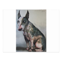 Jour mexicain du bull-terrier mort cartes postales