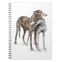 Journal de deux de lévrier amis de chien carnets