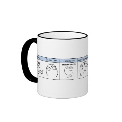 Jours de la semaine Memes Tasse