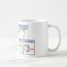 Jours de la semaine Memes Tasse À Café