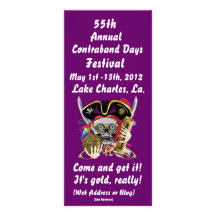 Jours Louisiane de contrebande de pirate 30 couleu Carte Double Customisable