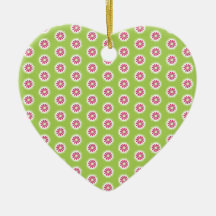 Jours lumineux rose et floral vert décorations de noël