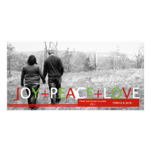Joy.Peace.Love : Carte photo de vacances Photocartes Personnalisées